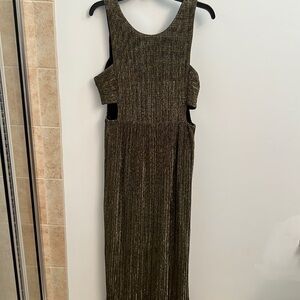 BCBG gold gown size medium